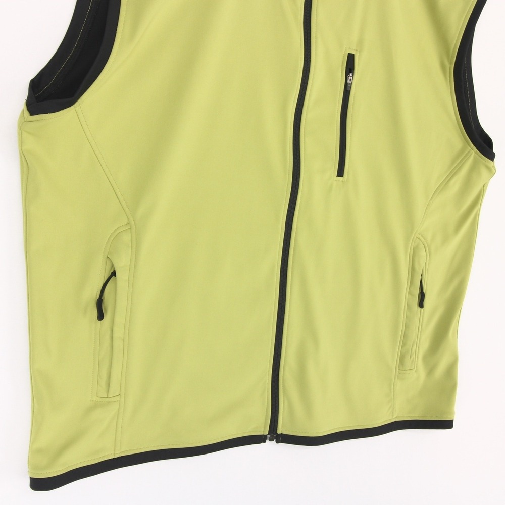 Zero Restriction Vest Mens XXL Lime Green Full Zip Softshell Golf Windproof - Picture 3 of 7